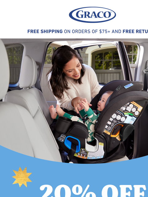 gracobaby newsletter: 20% Off the Only Car Seat You'll Ever Need 🧡