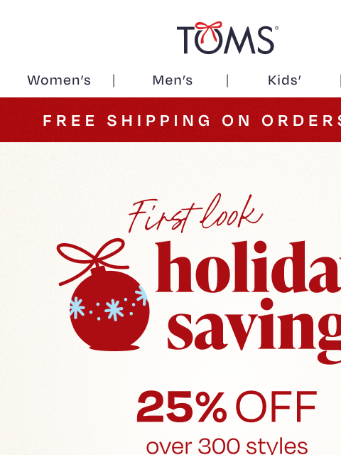 toms newsletter: Time’s Running Out to Save 25%