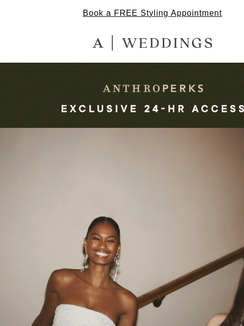 anthropologie newsletter: Members Only: Champagne & Sparkles 🍾✨