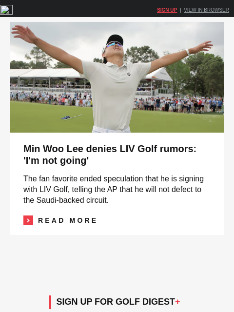 golfdigest newsletter: Rai rallies to defeat Fleetwood