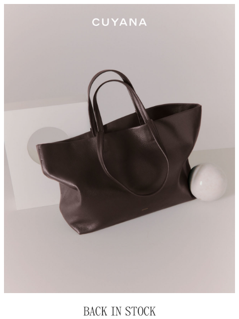 cuyana newsletter: Back in Stock