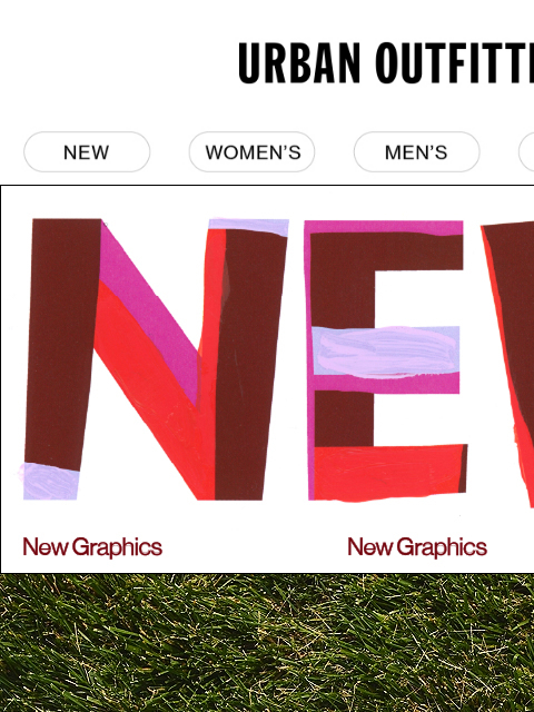 urbanoutfitters newsletter: new graphics 🤝 new shoes