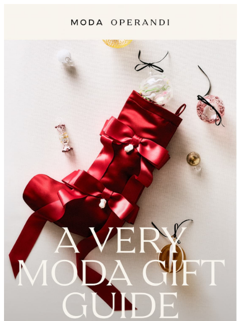 modaoperandi newsletter: Fly through your holiday checklist ✅