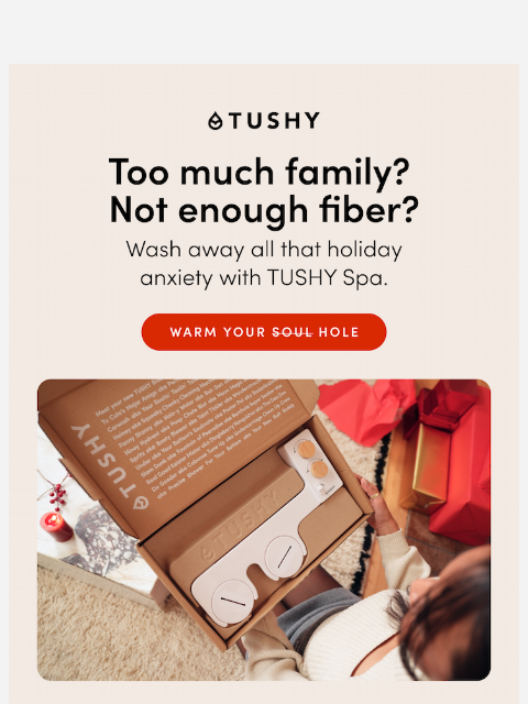 hellotushy newsletter: Holiday drama 🤝 Digestive trauma