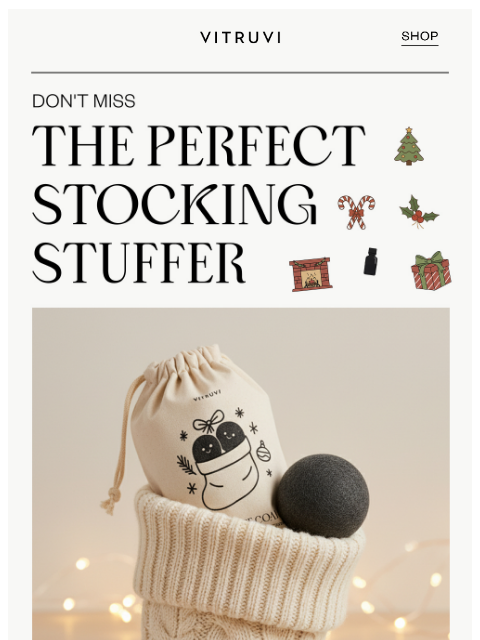 vitruvi newsletter: FREE Lumps Of Coal (Dryer Balls) Ending Soon! ⏰