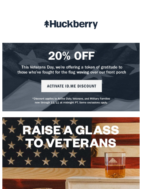 20% OFF for those verified with Id.me, how to participate in The Honor Ruck for Vets, the man who walked 3100 miles barefoot, and more... Our Veterans Day mission is simple—support Folds of Honor in