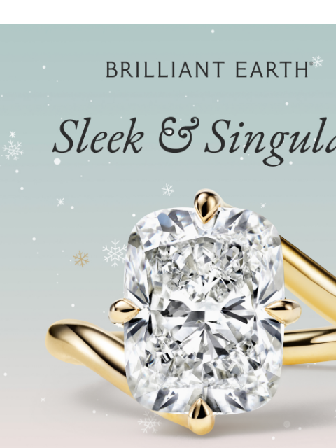 brilliantearth newsletter: ‘Tis the season for solitaire engagement rings