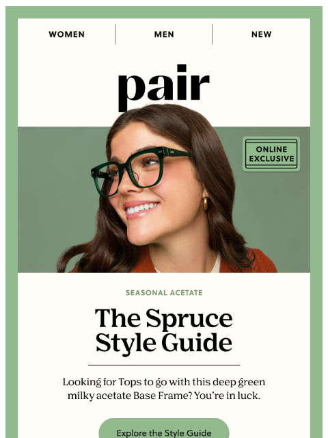 paireyewear newsletter: The Spruce Style Guide🌲