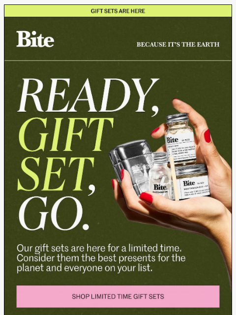 bitetoothpastebits newsletter: GIFT SETS ARE HERE