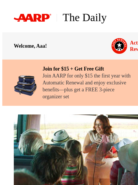 aarp newsletter: The Daily — 10 Age-Friendly Jobs to Consider