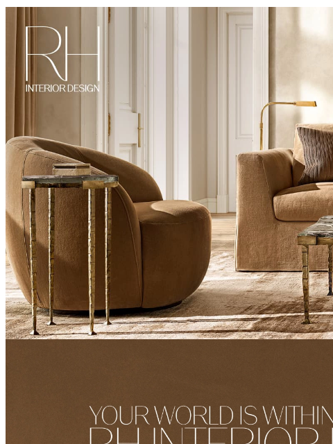 rh newsletter: Your Design Journey Starts Here