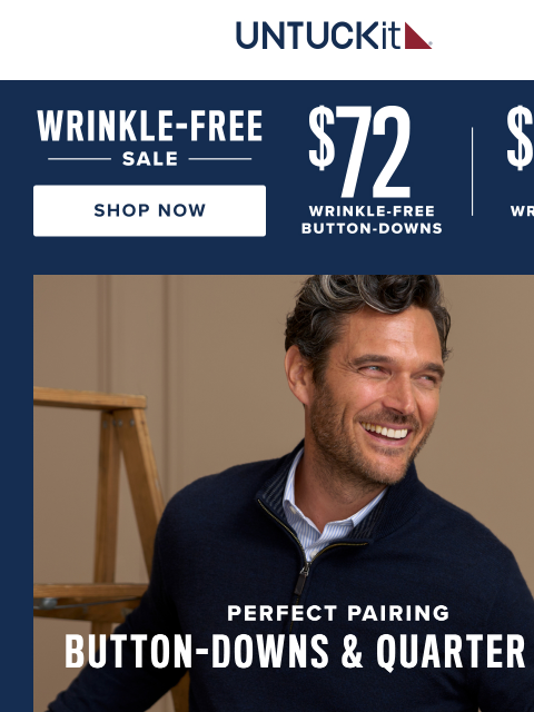 untuckit newsletter: Meet Your Fall Style Dream Team