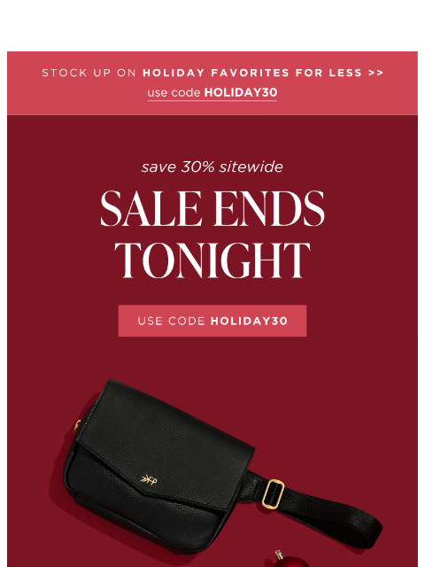 freshlypicked newsletter: GET 30% OFF - SALE ENDS TONIGHT 🎄