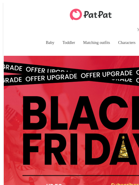 patpat newsletter: 🖤 Your Black Friday Just Got an Upgrade — Extra 1...
