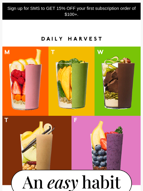 daily-harvest newsletter: Your all-in-one morning solution