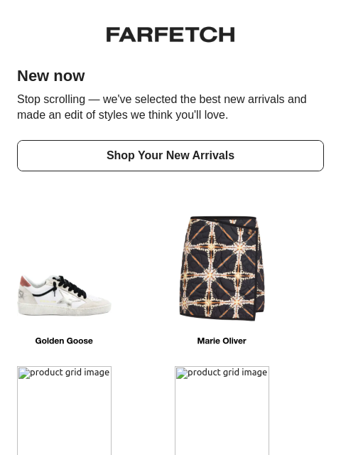farfetch newsletter: New in, edited for you