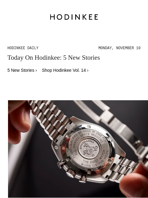 hodinkee newsletter: Hodinkee Daily | 11/10/2025
