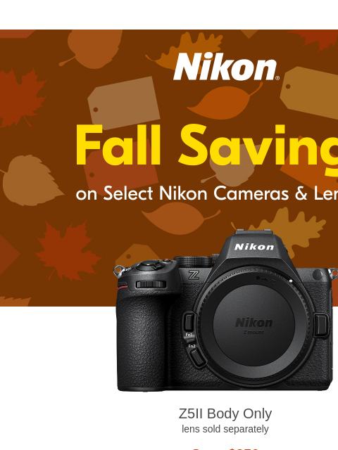 nikon newsletter: Skip the Wait — Holiday Deals Are Live 🎁