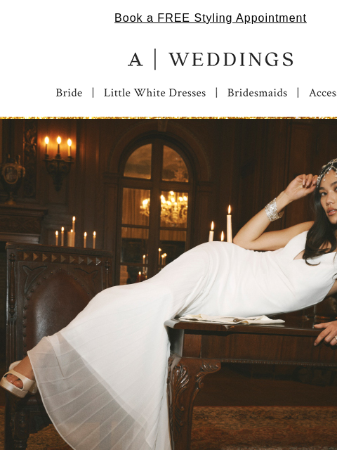 anthropologie newsletter: Bring on those NYE weddings 🍾 🪩