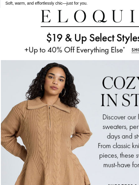 Soft, warm, and effortlessly chic—just for you. Logo Shop Daily Deals Shop Tops & Sweaters Shop Best Sellers Shop Dresses Shop Boots Shop Outerwear RECOMMENDED FOR YOU Layering Turtleneck SHOP NOW