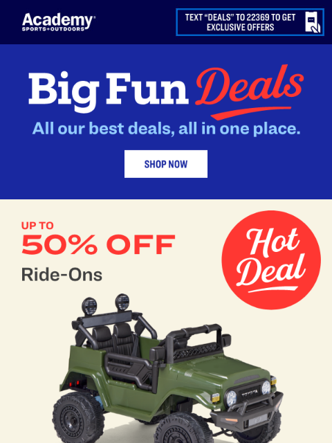 SAVE up to 50% on ride-ons + more. ‌ ‌ ‌ ‌ ‌ ‌ ‌ ‌ ‌ ‌ ‌ ‌ ‌ ‌ ‌ ‌ ‌ ‌ ‌ ‌ ‌ ‌ ‌ ‌ ‌ ‌ ‌ ‌ ‌ ‌ ‌ ‌ ‌ ‌ ‌ ‌ ‌ ‌ ‌ ‌ ‌ ‌ ‌ ‌ ‌ ‌ ‌ ‌ ‌ ‌ ‌ ‌ ‌ ‌ ‌ ‌ ‌ ‌ ‌ ‌ ‌ ‌ ‌ ‌ ‌ ‌ ‌ ‌ ‌ ‌ ‌ ‌ ‌ ‌ ‌ ‌ ‌ ‌ ‌ ‌ ‌ ‌ ‌