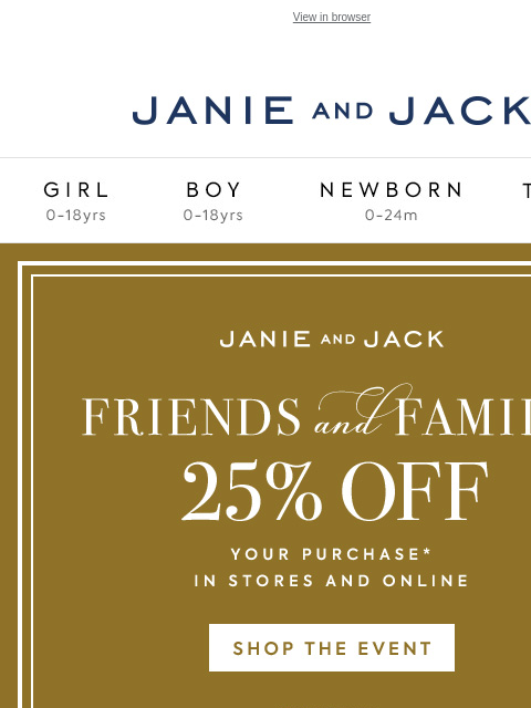 Treat them to the sweetest presents. View in browser Stores Janie and Jack Girl Boy Newborn Tween Janie and Jack Girl Boy Newborn Tween Girl Boy Newborn Girl Newborn Boy Accessories Sale Gift Services