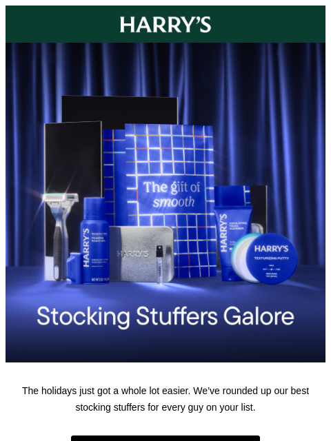 harrys newsletter: The perfect stocking stuffers 🎁