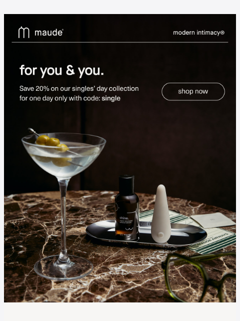 getmaude newsletter: for you & you.