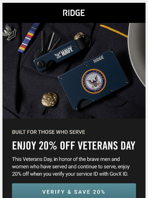 ridge newsletter: For those that serve