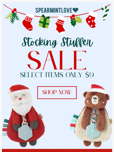 spearmintlove newsletter: Stocking Stuffer Sale: Shop $9 Deals 🎄