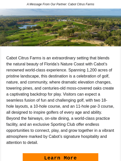 golfdigest newsletter: A community made for golf lovers