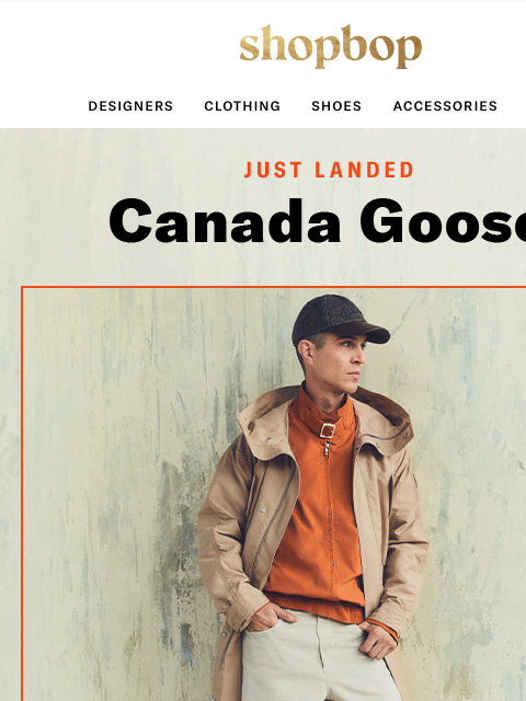 shopbop-mail newsletter: Just landed: Canada Goose