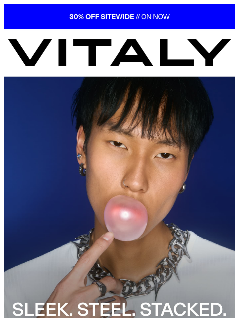 vitalydesign newsletter: STACK UP OUR NEW DROPS