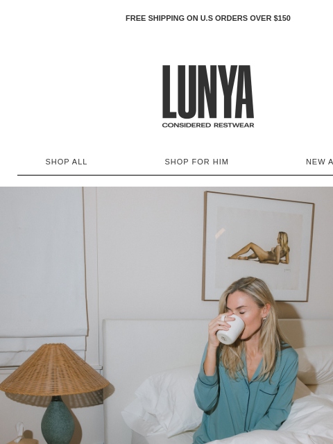 lunya newsletter: GUESTS GONE, SLUMBERKNIT™ ON