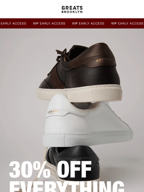 greatsbrand newsletter: VIPs First: Black Friday Starts NOW