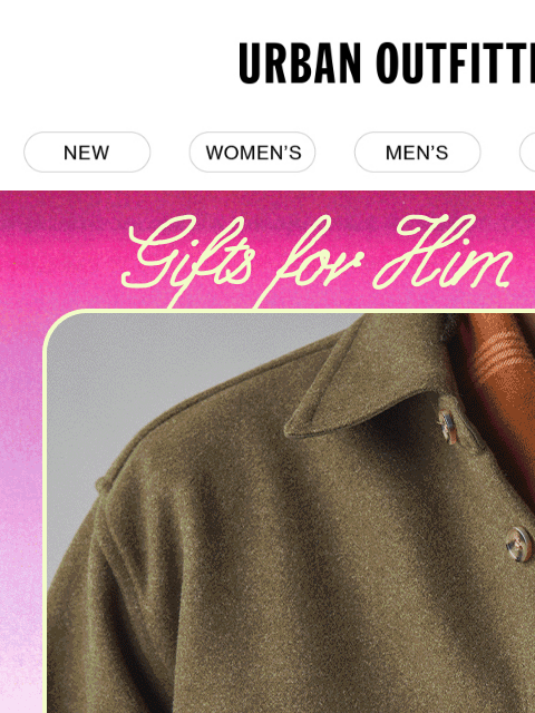 urbanoutfitters newsletter: give & get: shirts, fleece & more