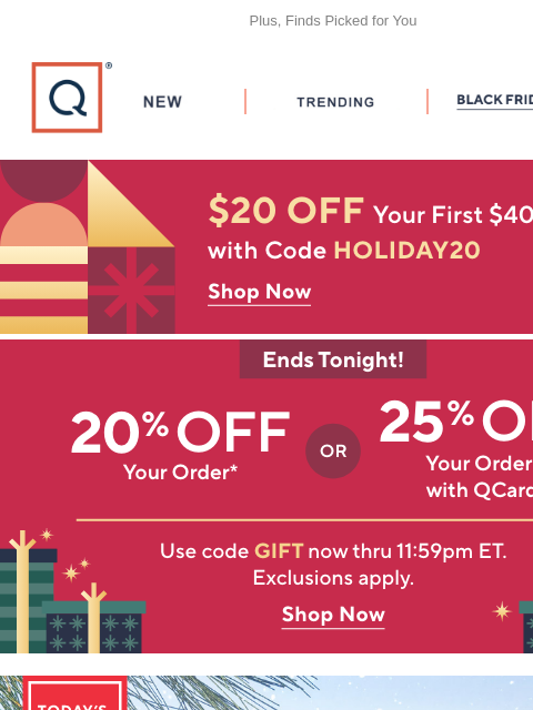 qvcemail newsletter: TATCHA TSV® + Get $20 Off