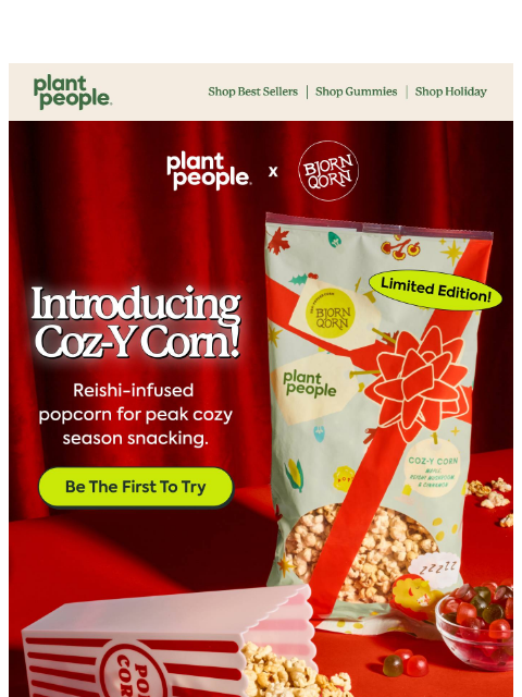 plantpeople newsletter: Plant People x BjornQorn Popcorn is Here!