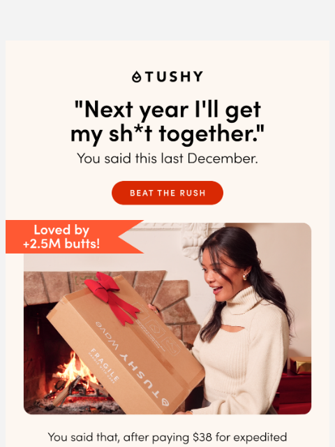 hellotushy newsletter: Avoid shipping constipation