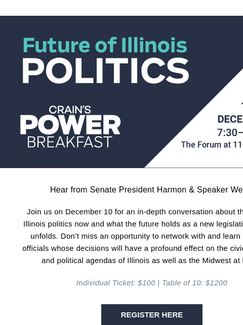 Secure your seat for December 10 Power Breakfast ‌ ‌ ‌ ‌ ‌ ‌ ‌ ‌ ‌ ‌ ‌ ‌ ‌ ‌ ‌ ‌ ‌ ‌ ‌ ‌ ‌ ‌ ‌ ‌ ‌ ‌ ‌ ‌ ‌ ‌ ‌ ‌ ‌ ‌ ‌ ‌ ‌ ‌ ‌ ‌ ‌ ‌ ‌ ‌ ‌ ‌ ‌ ‌ ‌ ‌ ‌ ‌ ‌ ‌ ‌ ‌ ‌ ‌ ‌ ‌ ‌ ‌ ‌ ‌ ‌ ‌ ‌ ‌ ‌ ‌ ‌ ‌ ‌ ‌ ‌ ‌