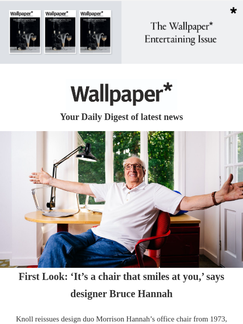 Plus, Christmas hampers, Hello Kitty Stratocaster, monolithic Australian house ‌ ‌ ‌ ‌ ‌ ‌ ‌ ‌ ‌ ‌ ‌ ‌ ‌ Wallpaper* December 2024 issue banner Wallpaper* Your Daily Digest of latest news man smiling,