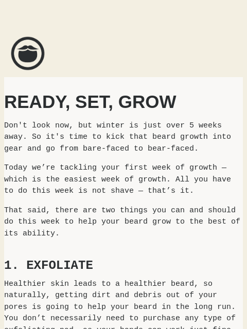 How to handle your first week of beard growth ͏ ͏ ͏ ͏ ͏ ͏ ͏ ͏ ͏ ͏ ͏ ͏ ͏ ͏ ͏ ͏ ͏ ͏ ͏ ͏ ͏ ͏ ͏ ͏ ͏ ͏ ͏ ͏ ͏ ͏ ͏ ͏ ͏ ͏ ͏ ͏ ͏ ͏ ͏ ͏ ͏ ͏ ͏ ͏ ͏ ͏ ͏ ͏ ͏ ͏ ͏ ͏ ͏ ͏ ͏ ͏ ͏ ͏ ͏ ͏ ͏ ͏ ͏ ͏ ͏ ͏ ͏ ͏ ͏ ͏ ͏ ͏ ͏ ͏ ͏ ͏ ͏ ͏