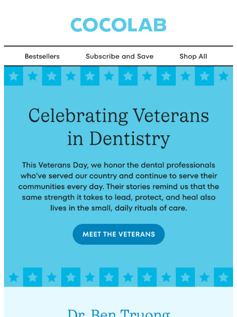cocolab newsletter: From duty to dentistry