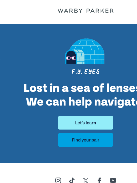 warbyparker newsletter: Do you know your lenses?