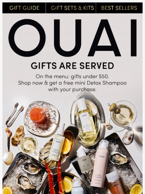 theouai newsletter: On the menu: gifts under $50 🎁