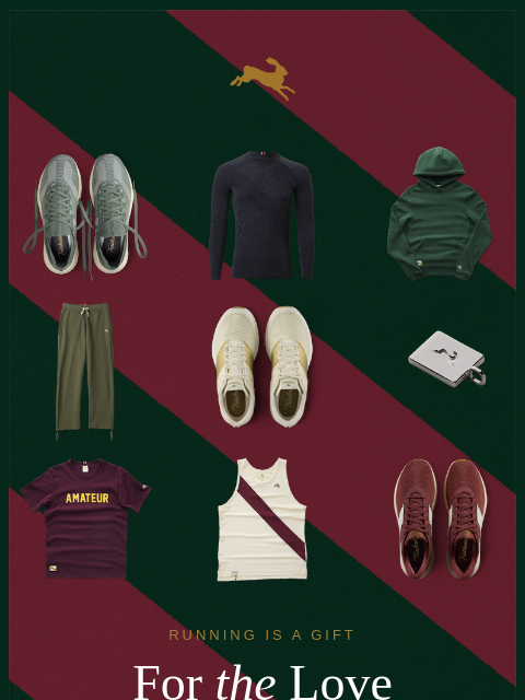 tracksmith newsletter: Running is a Gift