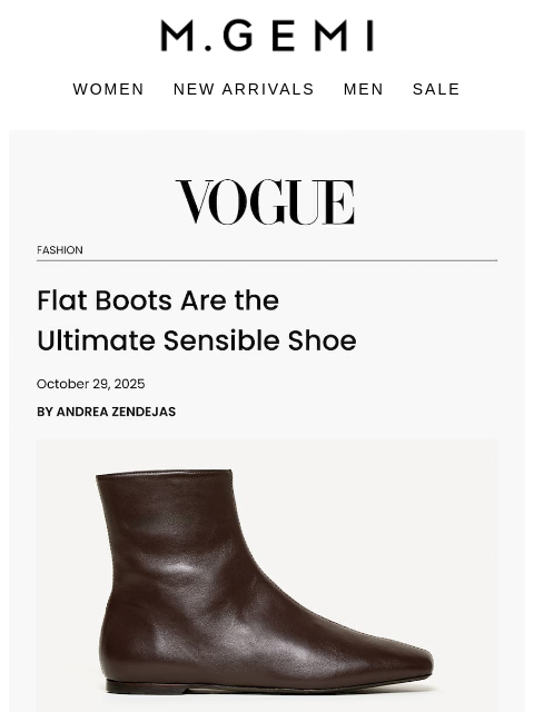 mgemi newsletter: Vogue’s Favorite Glove Boot