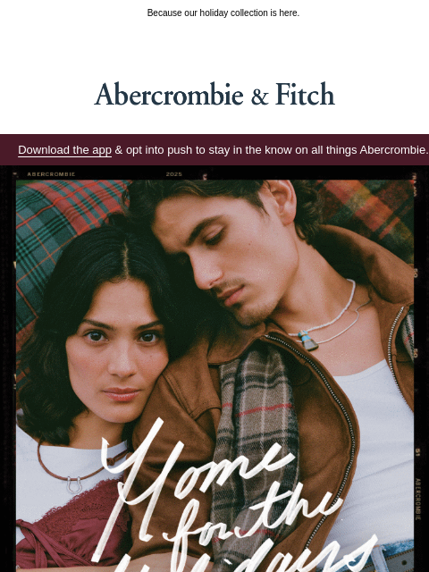 abercrombie newsletter: 'Tis the best season.