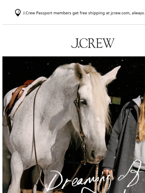 jcrew newsletter: Just in: the Holiday Collection