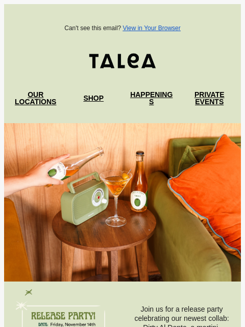taleabeer newsletter: It's a partini 🍸